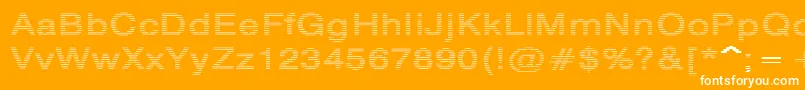 HildieRegular Font – White Fonts on Orange Background