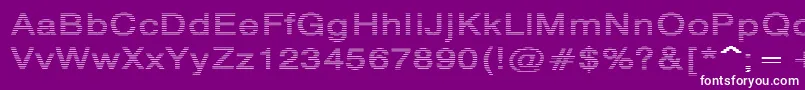 Шрифт HildieRegular – белые шрифты на фиолетовом фоне