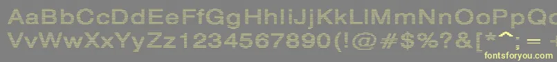 Шрифт HildieRegular – жёлтые шрифты на сером фоне