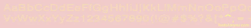 HildieRegular Font – Yellow Fonts on Pink Background