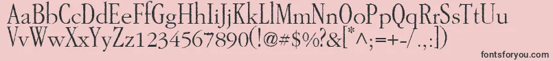 Police GarAMondtallAntique – polices noires sur fond rose