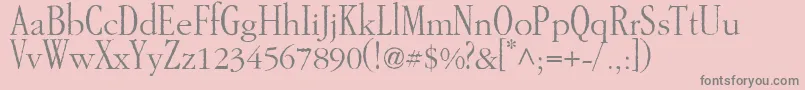 GarAMondtallAntique Font – Gray Fonts on Pink Background