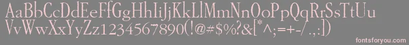 GarAMondtallAntique Font – Pink Fonts on Gray Background