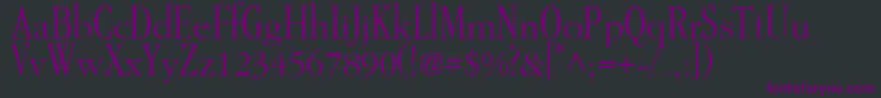 GarAMondtallAntique Font – Purple Fonts on Black Background