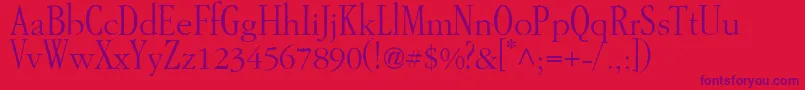 GarAMondtallAntique Font – Purple Fonts on Red Background