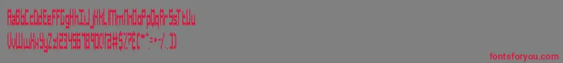 DastardlyBrk Font – Red Fonts on Gray Background