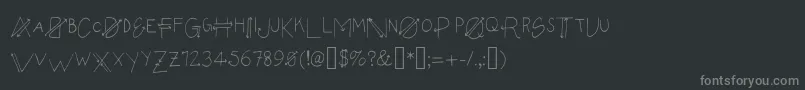 Empyrean Font – Gray Fonts on Black Background