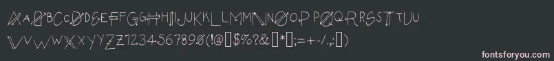 Empyrean Font – Pink Fonts on Black Background