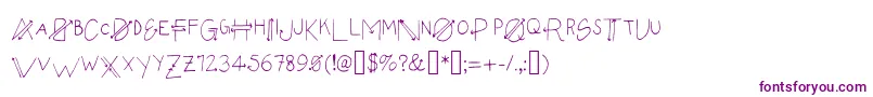 Empyrean Font – Purple Fonts on White Background