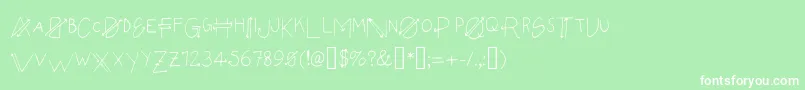 Empyrean Font – White Fonts on Green Background