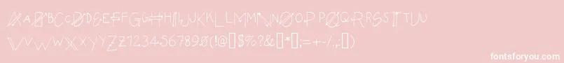 Empyrean Font – White Fonts on Pink Background