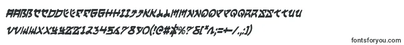 Шрифт YamaMotoCondensedItalic – восточные шрифты