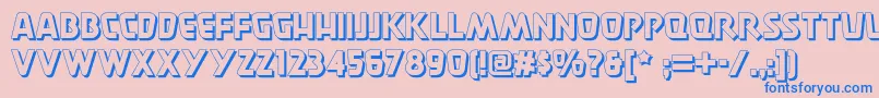 Burgerdoodletwonf Font – Blue Fonts on Pink Background