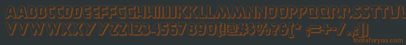Burgerdoodletwonf Font – Brown Fonts on Black Background