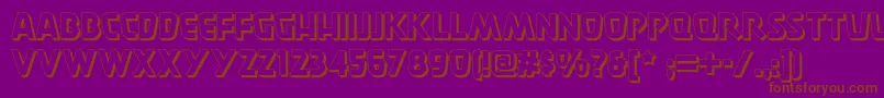 Burgerdoodletwonf Font – Brown Fonts on Purple Background