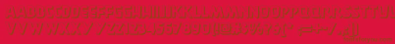 Burgerdoodletwonf Font – Brown Fonts on Red Background