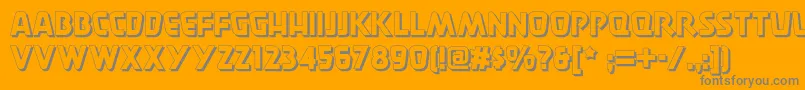 Burgerdoodletwonf Font – Gray Fonts on Orange Background