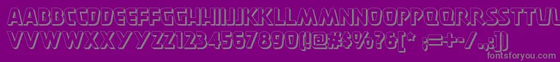 Burgerdoodletwonf Font – Gray Fonts on Purple Background