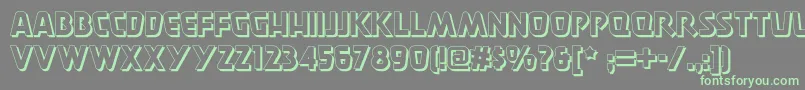 Burgerdoodletwonf Font – Green Fonts on Gray Background