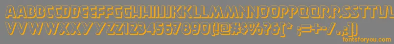 Burgerdoodletwonf Font – Orange Fonts on Gray Background