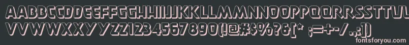 Burgerdoodletwonf Font – Pink Fonts on Black Background