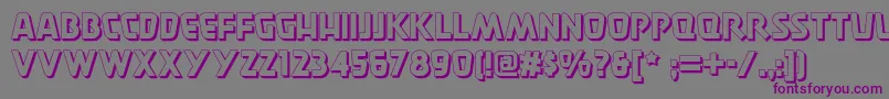 Burgerdoodletwonf Font – Purple Fonts on Gray Background