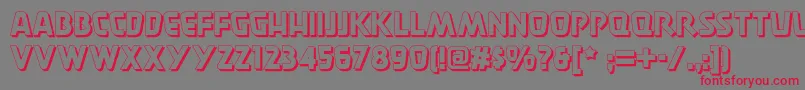 Burgerdoodletwonf Font – Red Fonts on Gray Background