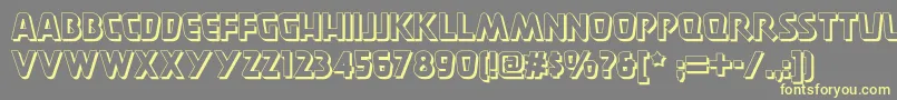 Burgerdoodletwonf Font – Yellow Fonts on Gray Background