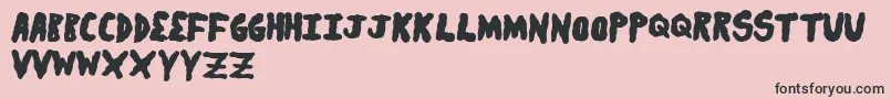 Secretsauce Font – Black Fonts on Pink Background