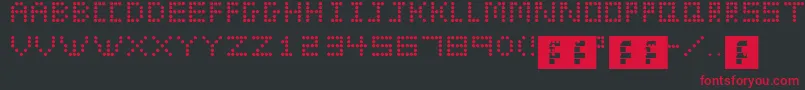 EldoraEvangeline Font – Red Fonts on Black Background