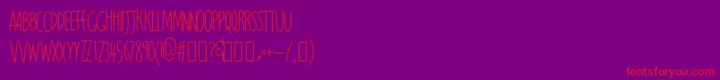 Magnitude Font – Red Fonts on Purple Background