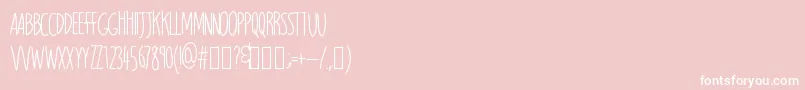 Magnitude Font – White Fonts on Pink Background
