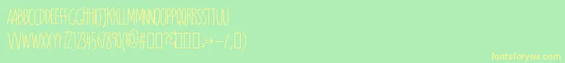Magnitude Font – Yellow Fonts on Green Background