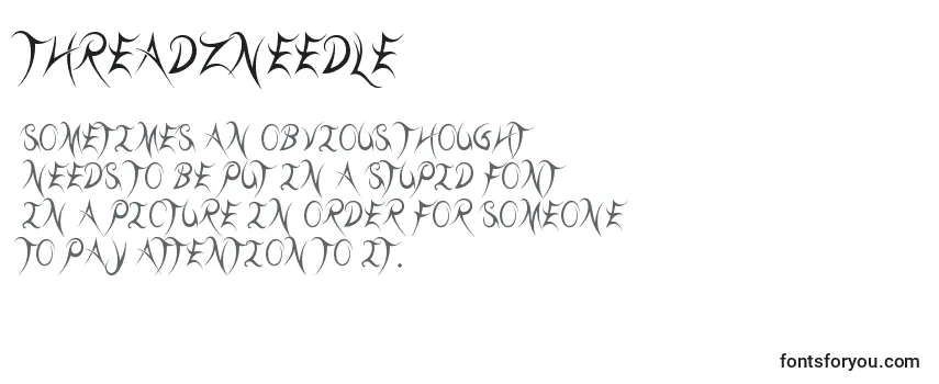 ThreadzNeedle-fontti