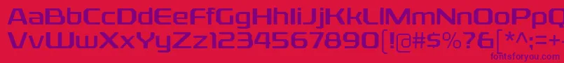 RexliaRg Font – Purple Fonts on Red Background
