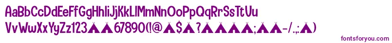 CampingHolidayDemo Font – Purple Fonts