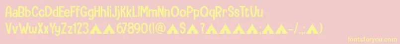 Weitere Informationen zur CampingHolidayDemo-Schriftart CampingHolidayDemo-Schriftart – Gelbe Schriften auf rosa Hintergrund