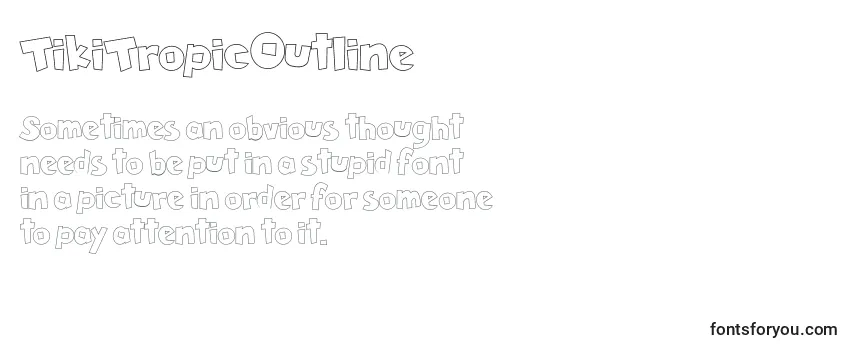 TikiTropicOutline Font