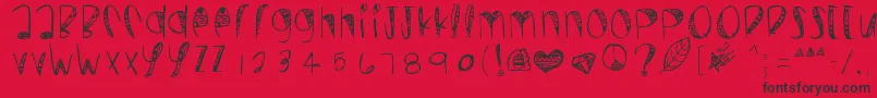 Wildcrazy Font – Black Fonts on Red Background