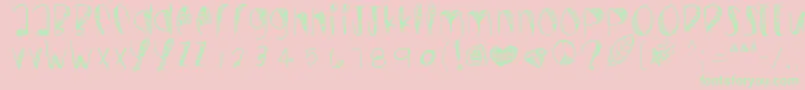 Wildcrazy Font – Green Fonts on Pink Background
