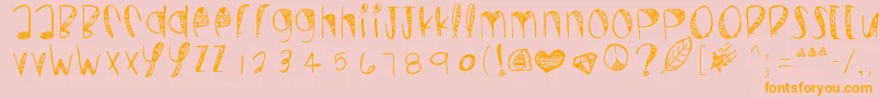 Wildcrazy Font – Orange Fonts on Pink Background