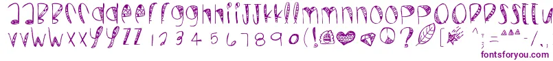 Wildcrazy Font – Purple Fonts on White Background
