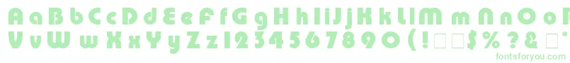 Pump Font – Green Fonts on White Background