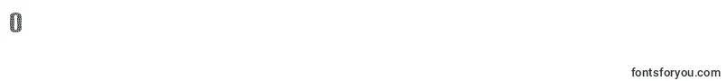 フォントCarbonphyber – フォント 数字 0