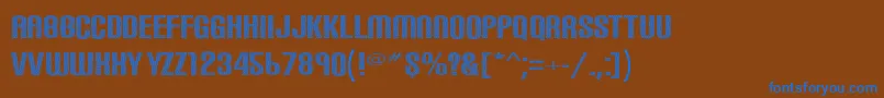 More about Carbonphyber Font Carbonphyber Font – Blue Fonts on Brown Background