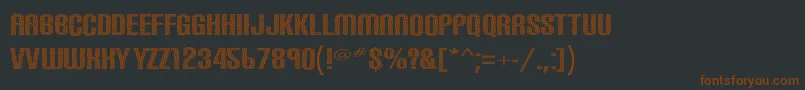 Carbonphyber-fontti – ruskeat fontit mustalla taustalla