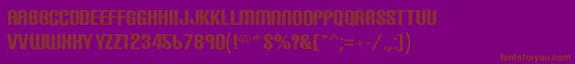 Carbonphyber Font – Brown Fonts on Purple Background