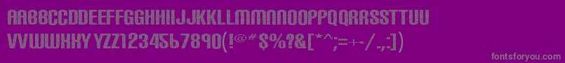 Carbonphyber Font – Gray Fonts on Purple Background