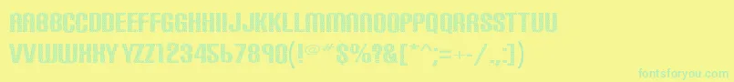 Lisätietoja Carbonphyber-fontista Carbonphyber-fontti – vihreät fontit keltaisella taustalla