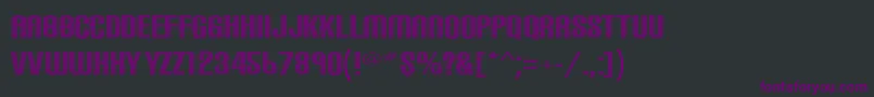 Шрифт Carbonphyber – фиолетовые шрифты на чёрном фоне